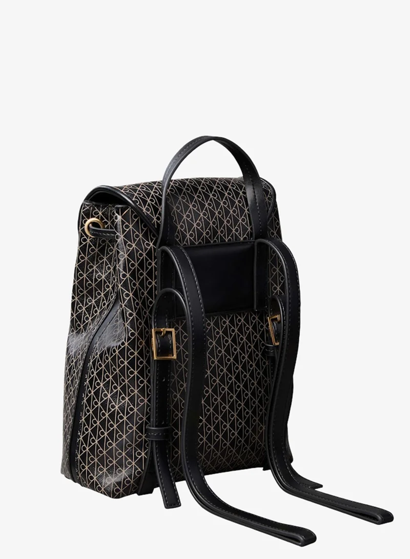 CALVIN KLEIN  Allover Emblem Logo Mini Backpack for Women | Best Price UAE
